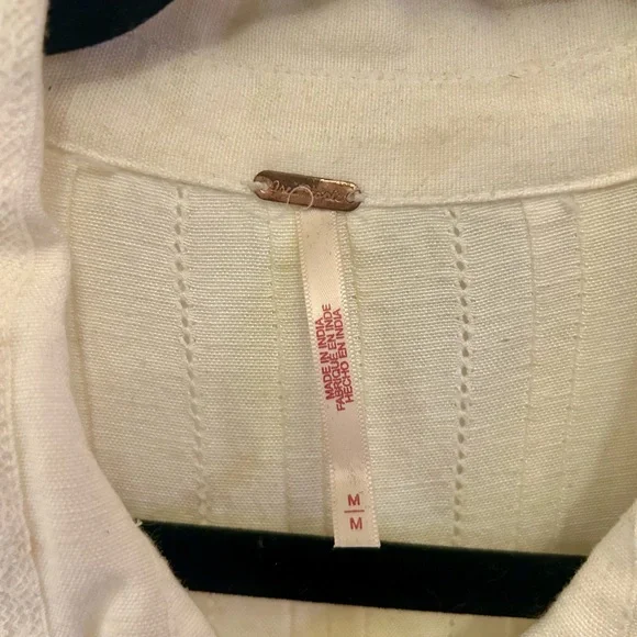 Free People Cream Ruffled Tunic - Picture 2 of 5